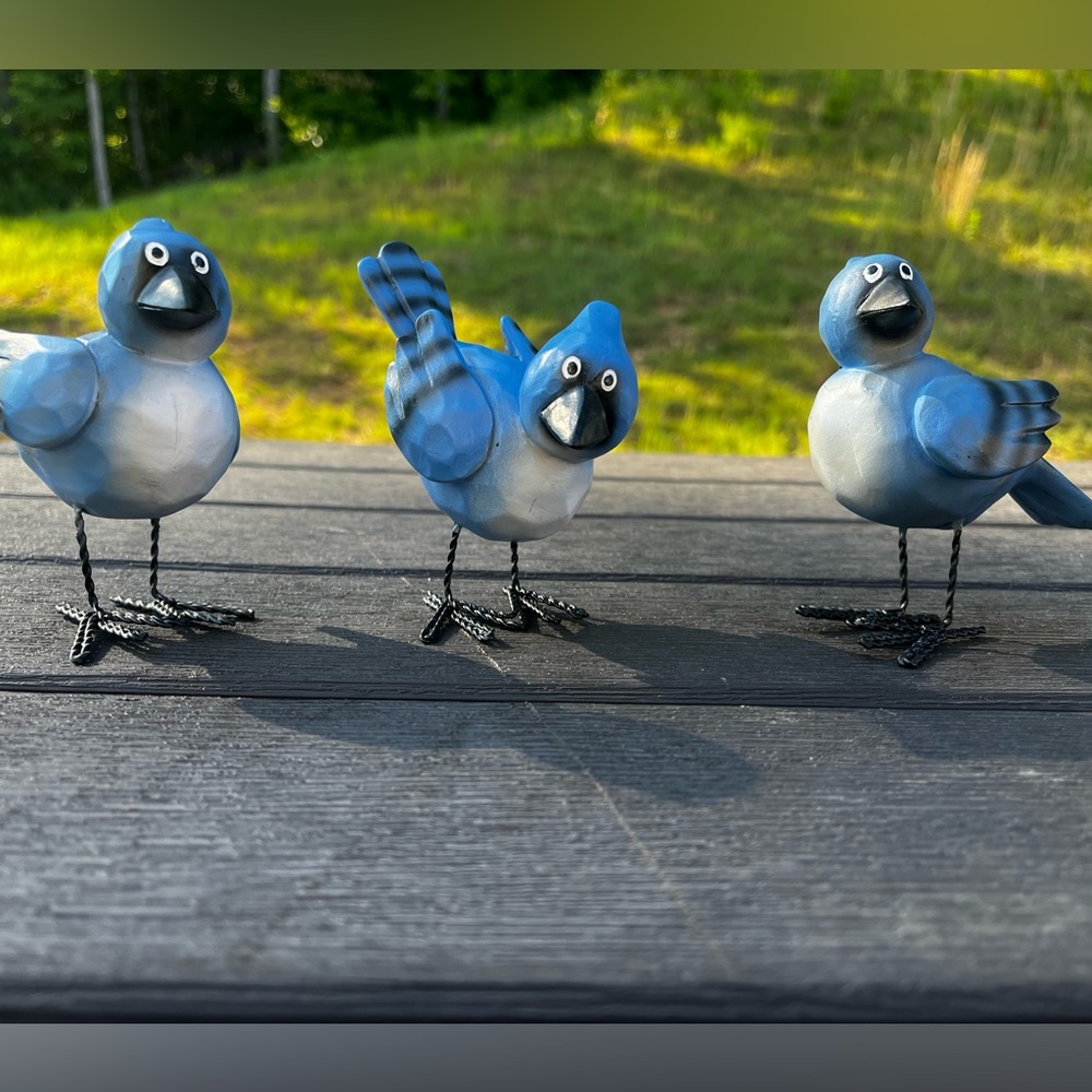 Set of 3 Blue Jays from Hobby Lobby brand new